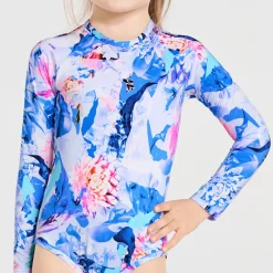 Aqua Blu Shop Juniors (3-7)^Long Sleeve One Piece (SAMPLE) Magnolia