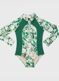 Aqua Blu Shop Juniors (3-7)|One Pieces^Long Sleeve One Piece Marabou