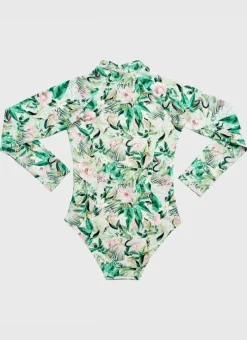 Aqua Blu Shop Juniors (3-7)|One Pieces^Long Sleeve One Piece Marabou