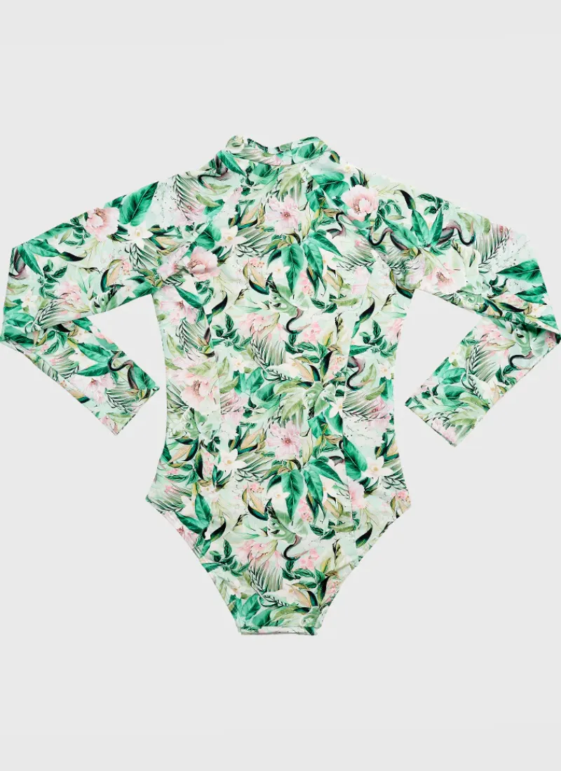 Aqua Blu Shop Juniors (3-7)|One Pieces^Long Sleeve One Piece Marabou