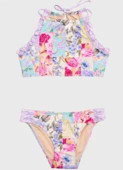 Aqua Blu Shop Teens (8-16)|Sets^Halter Neck Bikini Set Meadow