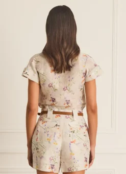 Aqua Blu Tops^Christine Shirt Moonflower