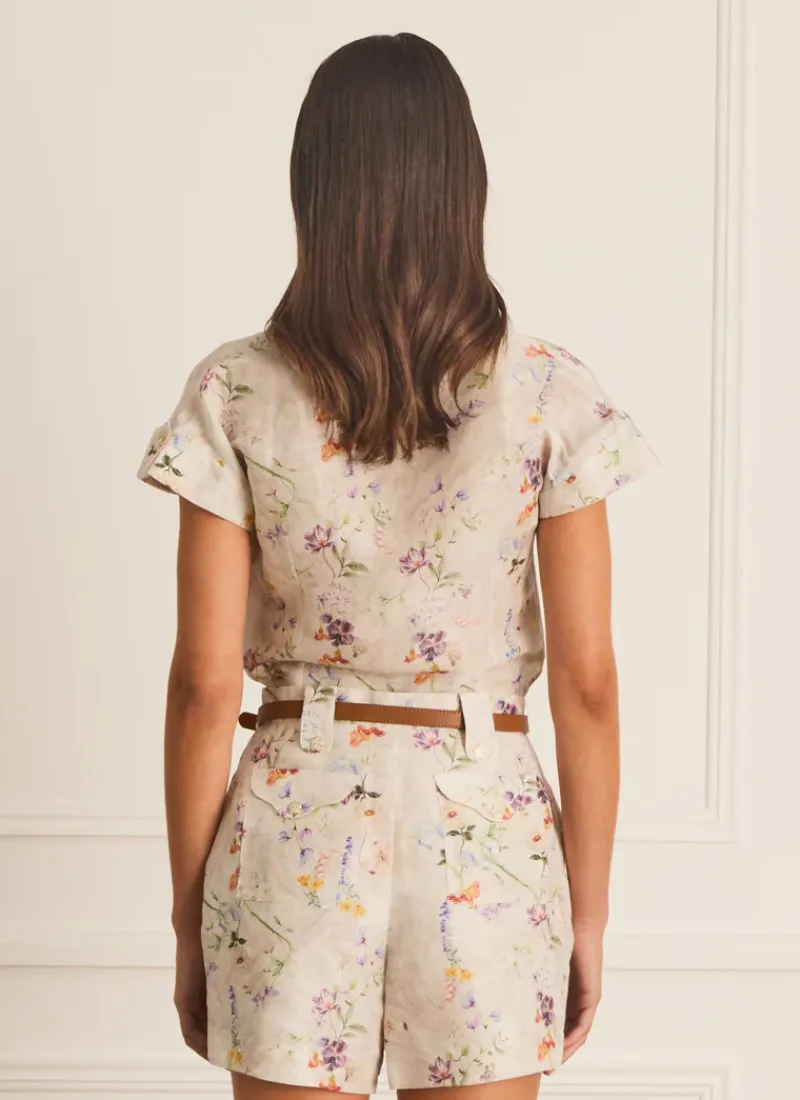 Aqua Blu Tops^Christine Shirt Moonflower