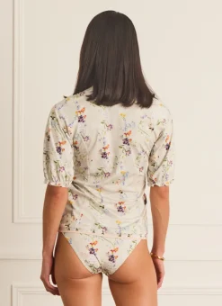 Aqua Blu Rash Guards^Jillian Rash Guard moonflower