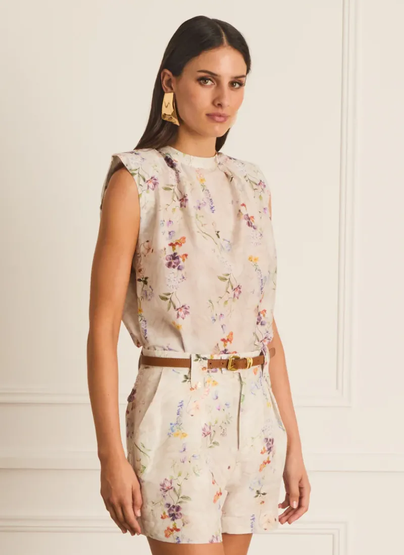 Aqua Blu Tops^Klara Top moonflower