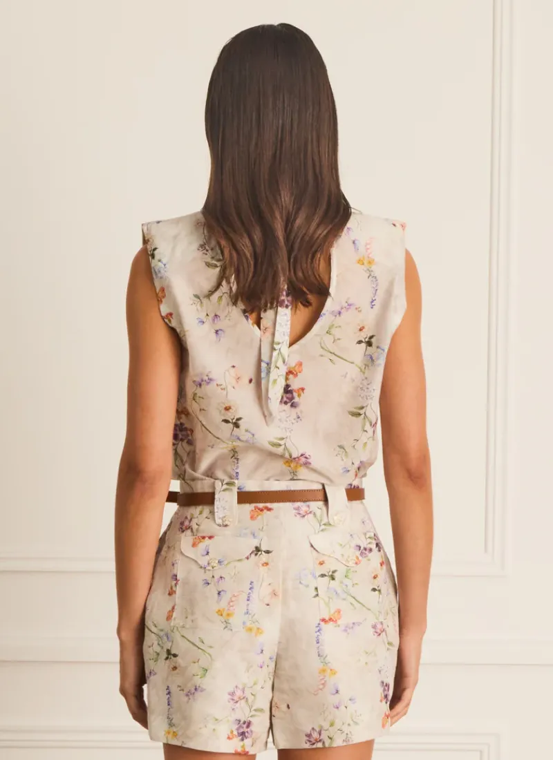 Aqua Blu Tops^Klara Top moonflower