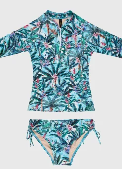 Aqua Blu Shop Teens (8-16)|Rashies^Long Sleeve Rash Vest Set Muse