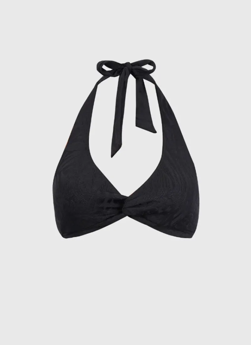 Aqua Blu Tops^Elleni Bikini Top Nero