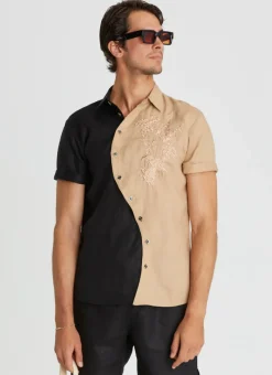 Aqua Blu Tops|Tops^Liam Shirt Nero