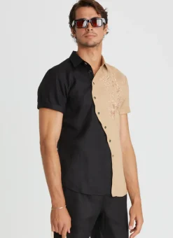 Aqua Blu Tops|Tops^Liam Shirt Nero