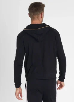 Aqua Blu Tops|Tops^Noir Hoodie