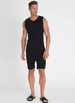 Aqua Blu Bottoms|Bottoms^Noir Shorts