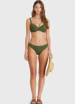 Aqua Blu Bottoms^Charlize Classic Pant Olive