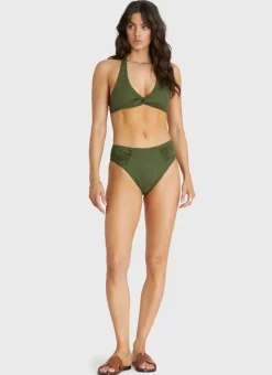 Aqua Blu Bottoms^Penelope High Waist Pant Olive