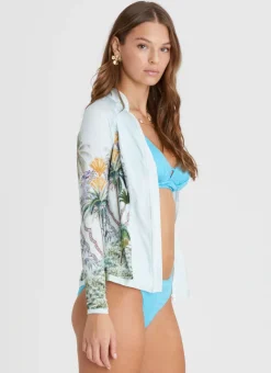 Aqua Blu Rash Guards|Tops^Lyla Rash Guard Palmilla