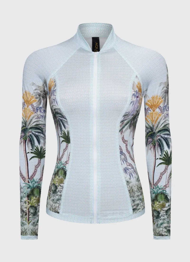 Aqua Blu Rash Guards|Tops^Lyla Rash Guard Palmilla