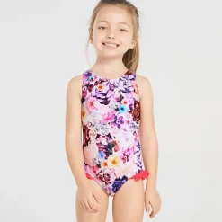 Aqua Blu Shop Juniors (3-7)^Frill One Piece (SAMPLE) Peony