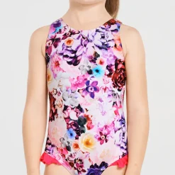 Aqua Blu Shop Juniors (3-7)^Frill One Piece (SAMPLE) Peony