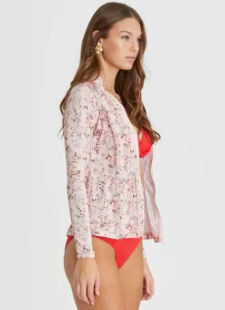 Aqua Blu Tops|Rash Guards^Lyla Rash Guard Periwinkle