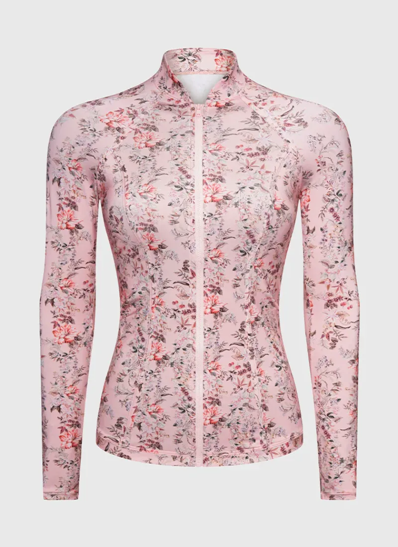 Aqua Blu Tops|Rash Guards^Lyla Rash Guard Periwinkle