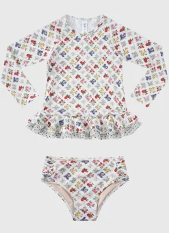 Aqua Blu Shop Juniors (3-7)|Rashies^Long Sleeve Rash Vest Set Petit Four