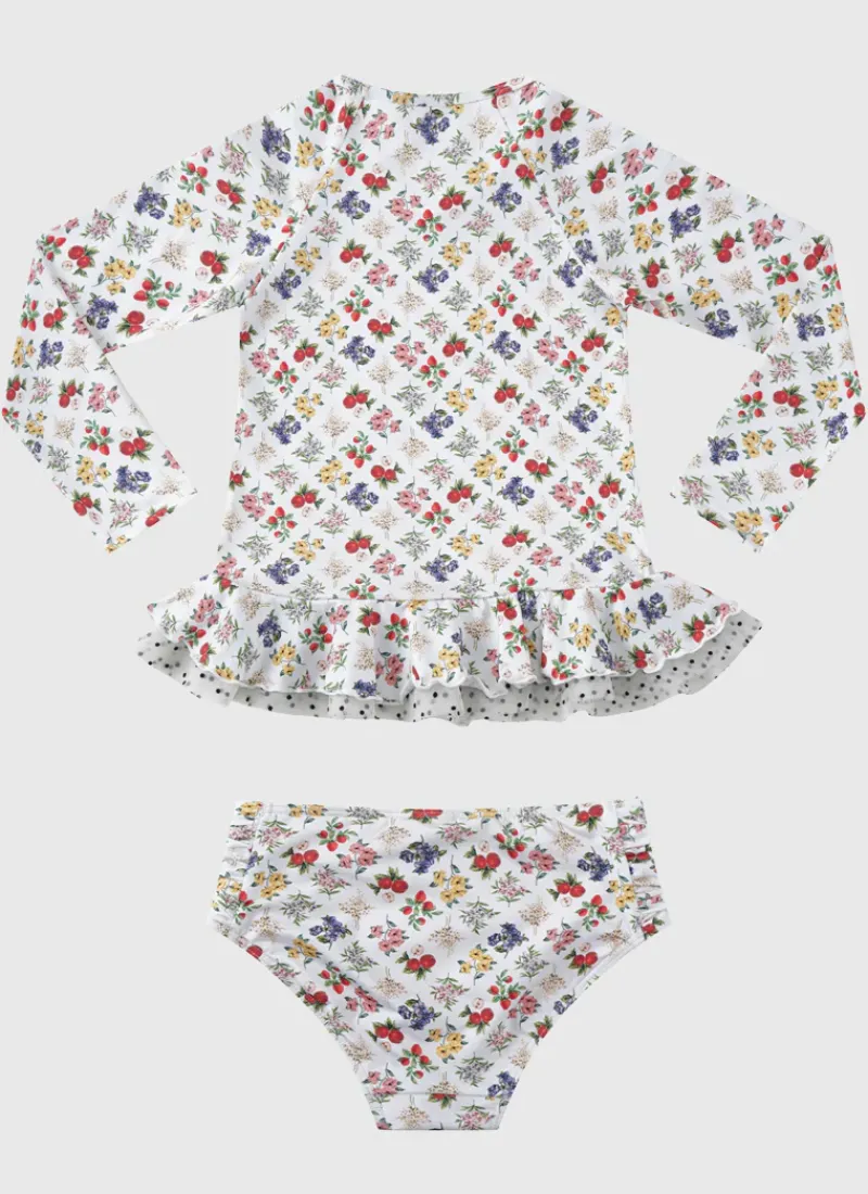 Aqua Blu Shop Juniors (3-7)|Rashies^Long Sleeve Rash Vest Set Petit Four