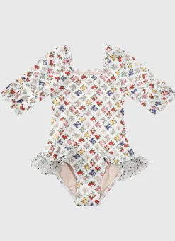 Aqua Blu Shop Juniors (3-7)|One Pieces^Short Sleeve Puff One Piece Petit Four