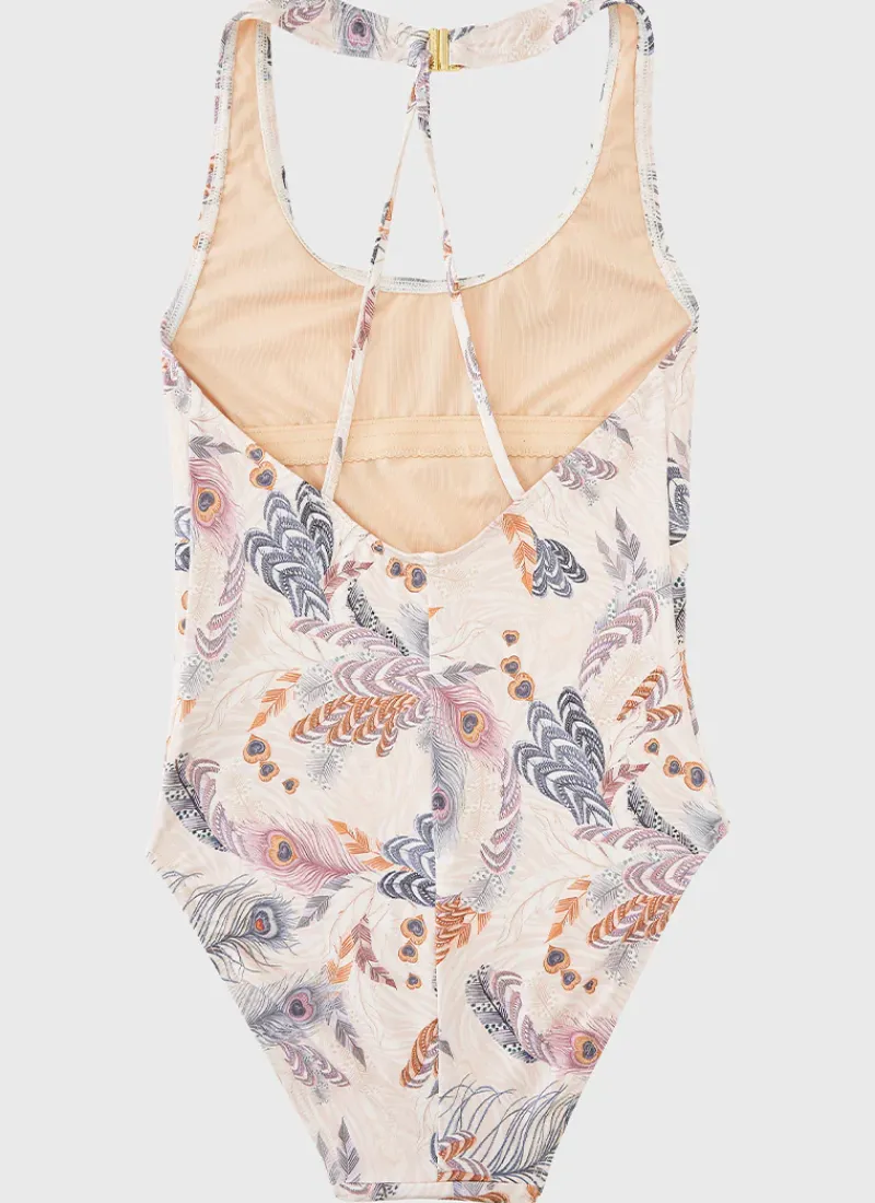 Aqua Blu Shop Teens (8-16)|One Pieces^Cross Back One Piece Plumeria