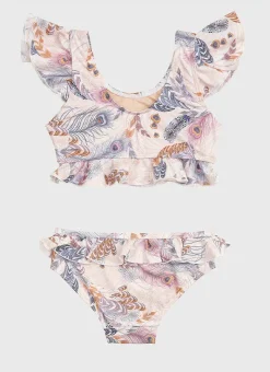 Aqua Blu Shop Juniors (3-7)|Sets^Frill Bikini Set Plumeria