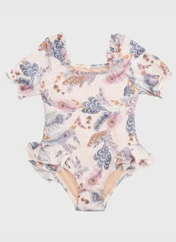 Aqua Blu Shop Juniors (3-7)|One Pieces^Short Sleeve One Piece Plumeria