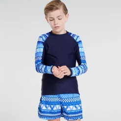 Aqua Blu Shop Teens (8-16)^Long Sleeve Rash Vest Riviera