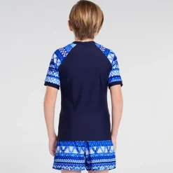 Aqua Blu Shop Teens (8-16)^Short Sleeve Rash Vest Riviera