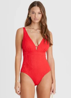 Aqua Blu One Pieces^Alana DD/E Cup One Piece Rossa