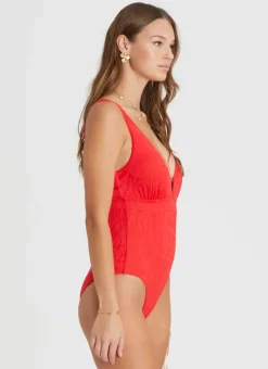 Aqua Blu One Pieces^Alana DD/E Cup One Piece Rossa
