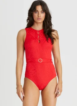 Aqua Blu One Pieces^Prudence One Piece Rossa