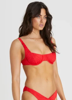 Aqua Blu Tops^Zara Balconette Rossa