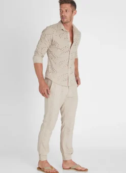 Aqua Blu Bottoms|Bottoms^Sandstone Caleb Pants