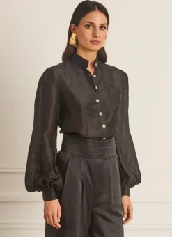 Aqua Blu Tops^Hazel Blouse Sparrow