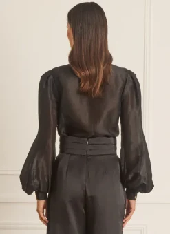 Aqua Blu Tops^Hazel Blouse Sparrow