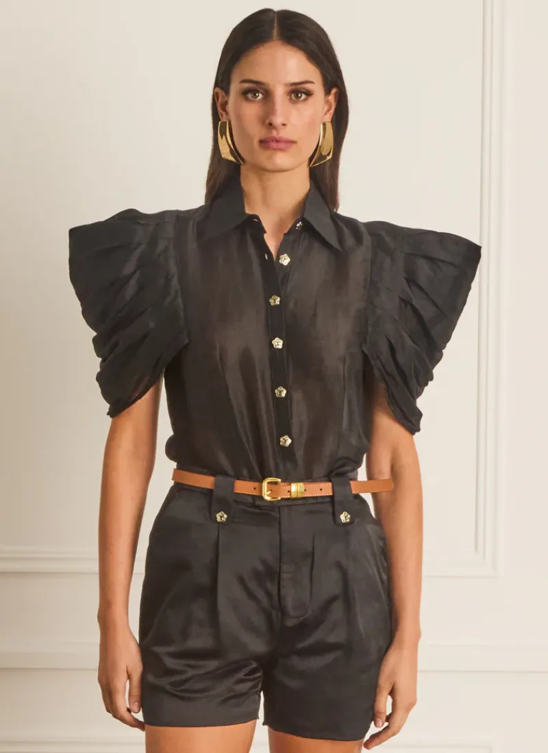 Aqua Blu Tops^Vivien Top Sparrow