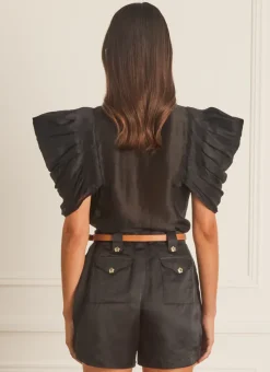 Aqua Blu Tops^Vivien Top Sparrow