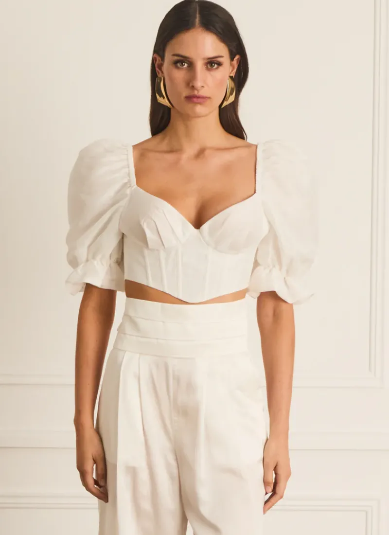 Aqua Blu Tops^Dani Corset starling