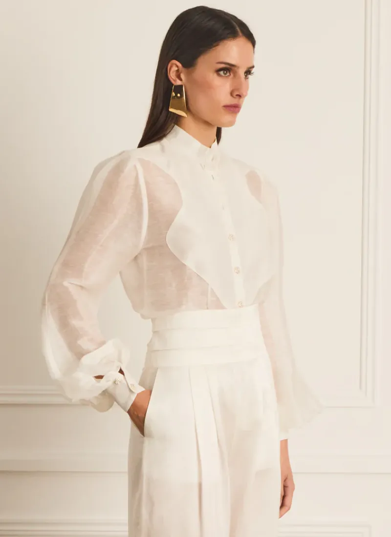 Aqua Blu Tops^Hazel Blouse Starling