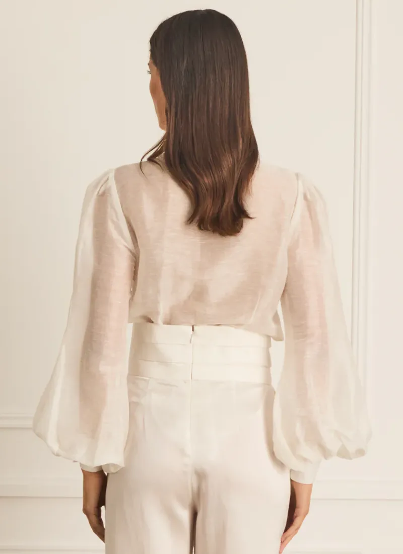 Aqua Blu Tops^Hazel Blouse Starling