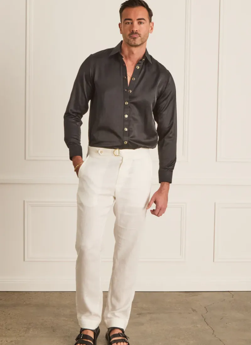 Aqua Blu Bottoms|Bottoms^Starling Jake Pants Blanca