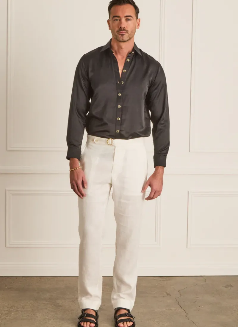 Aqua Blu Bottoms|Bottoms^Starling Jake Pants Blanca