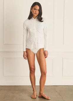 Aqua Blu Rash Guards^Lyla Rash Guard Starling