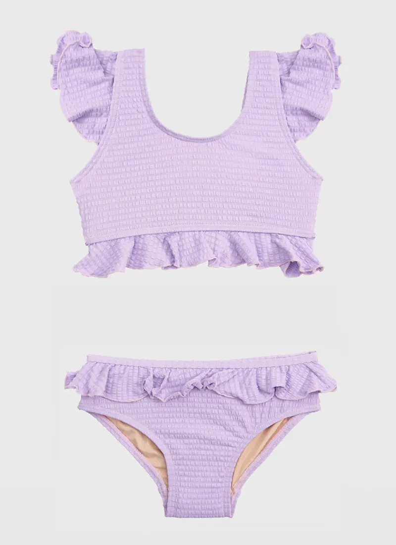 Aqua Blu Shop Juniors (3-7)|Sets^Stepping Stones Frill Bikini Set Lilac