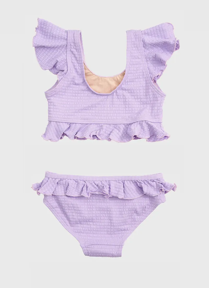 Aqua Blu Shop Juniors (3-7)|Sets^Stepping Stones Frill Bikini Set Lilac