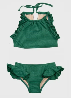 Aqua Blu Shop Juniors (3-7)|Sets^Stepping Stones Halter Neck Bikini Set Sage